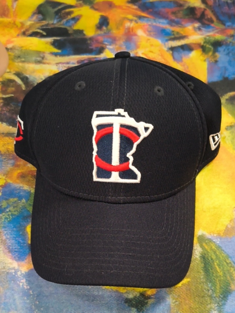 MLB Minnesota Twin Embroidered Logo Fitted Cap Hat M-L